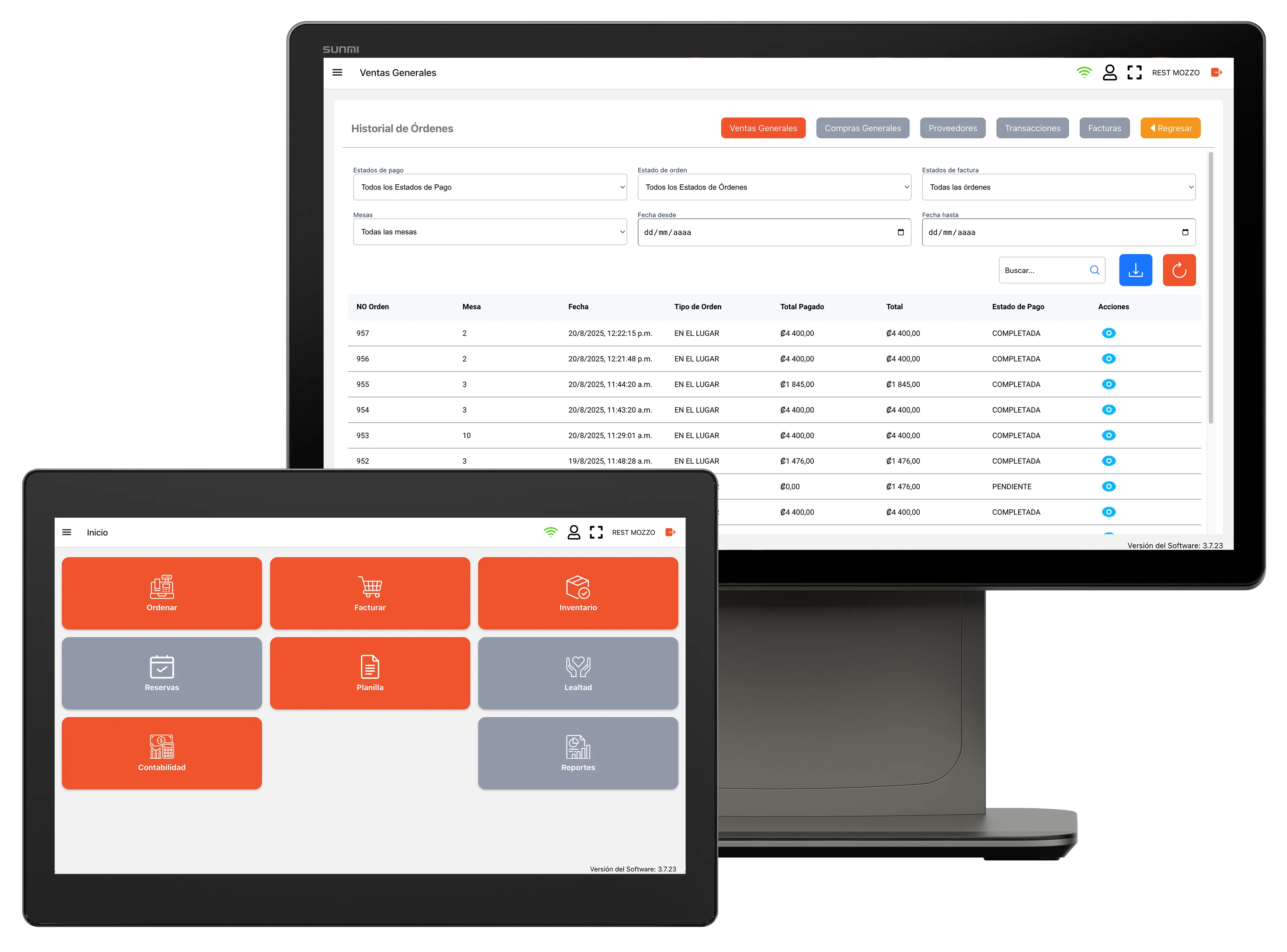 MOZZO TAP on tablets